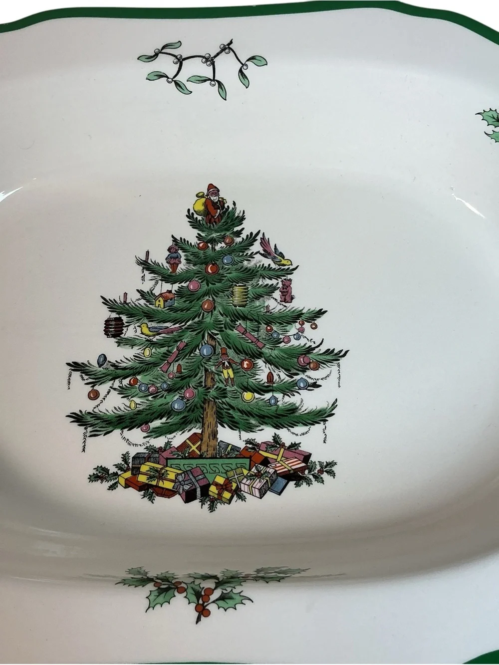 Spode Christmas Tree Serve Dish 11 x 8.5 S3324 R